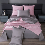 КПБ на резинке Сатин Velvet Premium с Одеялом VPR001, Евро, 4 наволочки, простынь 160*200*25