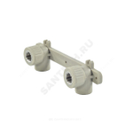 Планка монтажная PP-R серая Дн 25х1/2" ВР под смеситель VALFEX 10124025Г