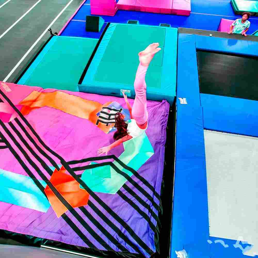 Надувная подушка «JumpAir» для гимнастики и батутных центров, 6×4×1 м