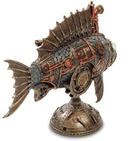 Veronese WS-905 Статуэтка в стиле Стимпанк «Рыба Удильщик» с подсветкой