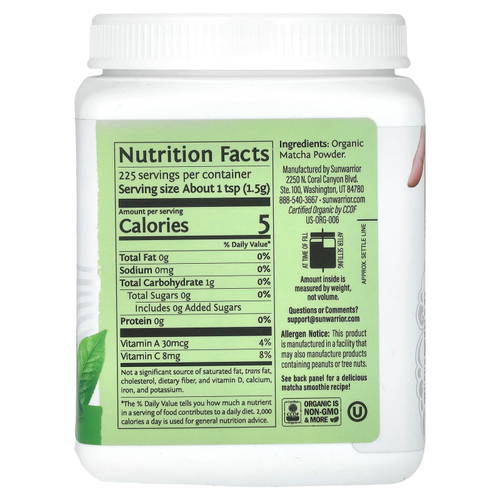 Sunwarrior, Harvest, органический порошок матча, 337,5 г (11,9 унции)