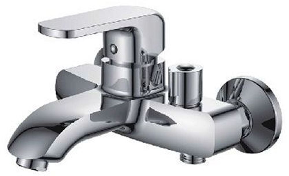 смеситель ванна LEDEME картридж д.35мм короткий излив дивертор керамика, L3244