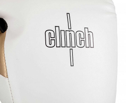 Перчатки боксерские Clinch Contender бело-черно-золотые C184