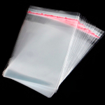 Упаковочные пакетики с клеевым краем скотчем прозрачные