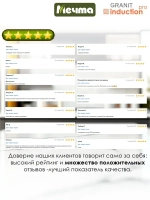 Сковорода индукционная "Мечта" Гранит со съемной ручкой от 22 см до 28 см