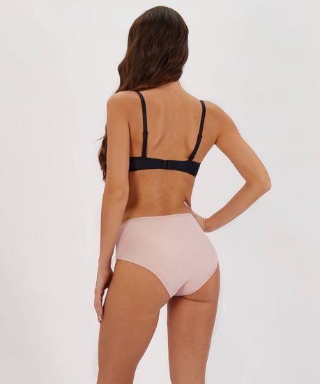 Женские трусы классика (3шт) 3LP-193, темно-синий + пудровый + коричневый