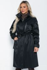 Плащ Весна близко (черный) Б12513-7 LT Collection