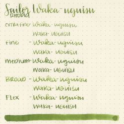 Чернила Sailor Shikiori Waka Uguisu 20 мл (13-1008-211) 3