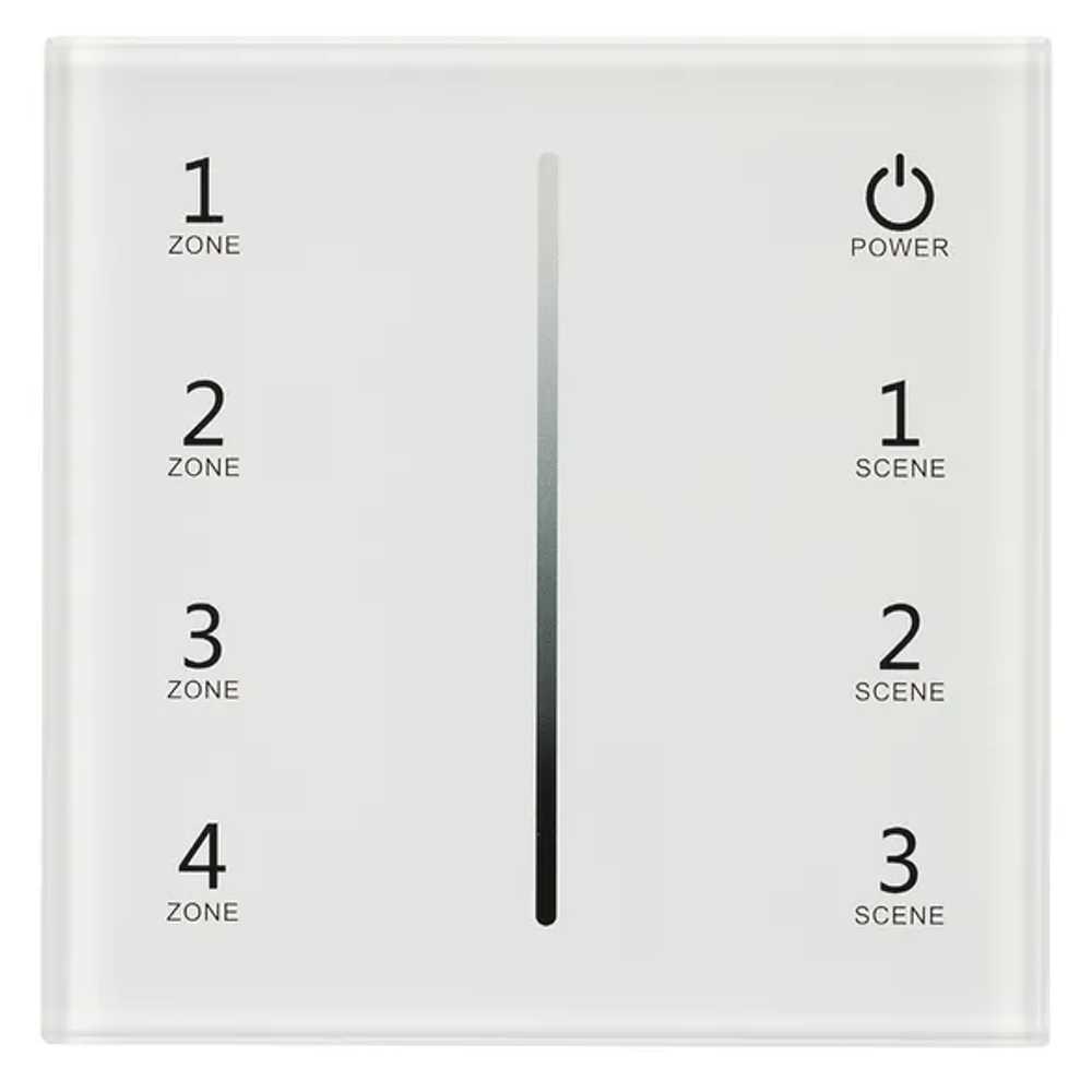 Панель Sens SMART-P29-DIM White (230V, 4 зоны, 2.4G) (Arlight, IP20 Пластик, 5 лет) 027103