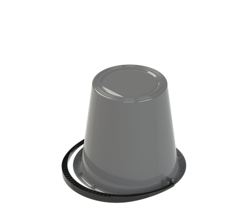 Ведро пластиковое АльтПласт (5л) хозяйственное