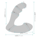 Черный массажер простаты Prober с двойной вибрацией (Цвет: черный)