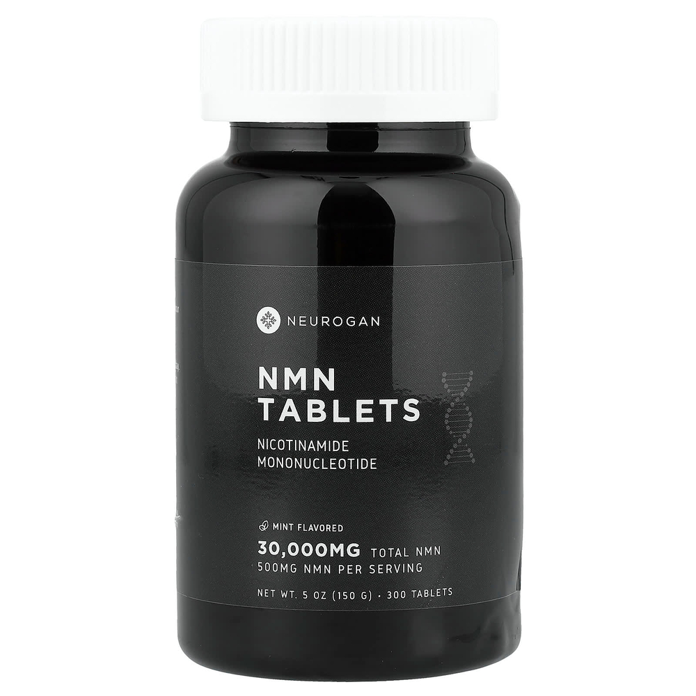 Neurogan Health, NMN, мята, 300 таблеток (100 мг в 1 таблетке)