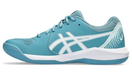 Женские Кроссовки теннисные Asics Gel-Dedicate 8 Indoor - gris blue/white