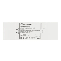 Блок питания ARV-SP-24036-FLAT-PFC (24V, 1.5A, 36W) (Arlight, IP20 Пластик, 5 лет) 033260