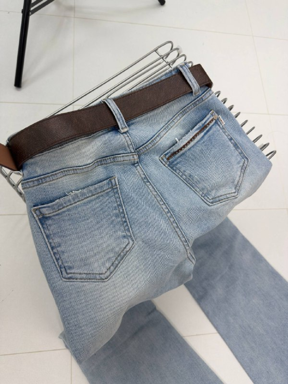 Брюки джинсовые женские артикул 8750 цвет "голубой"