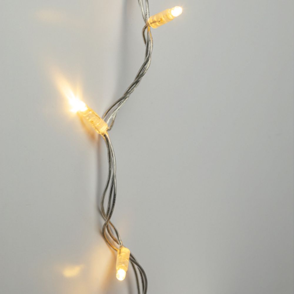 Гирлянда ЭРА ERAPS-NP10 светодиодная новогодняя нить 10 м тёплый свет 100 LED | Профессиональное праздничное и новогоднее освещение