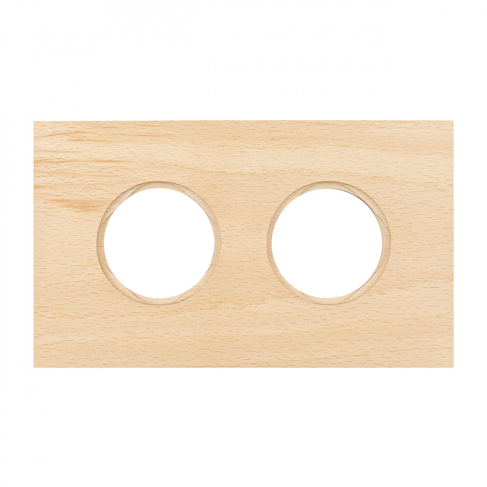 Рамка 2-х постовая, скрытый монтаж, Шедель Форест, дерево, цвет светлый бук BF7-620-110