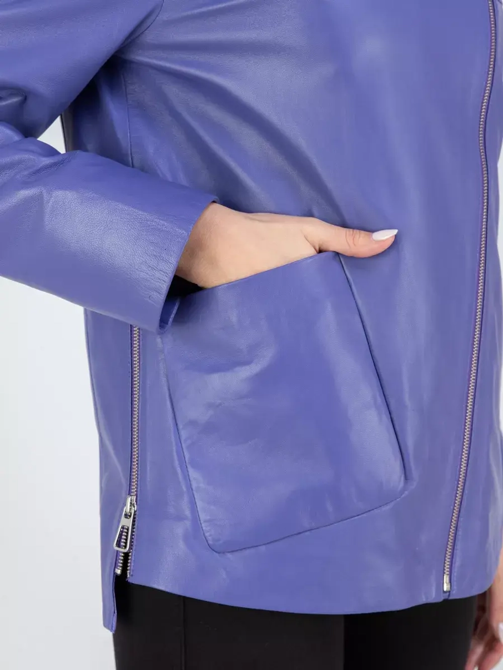 Кожаная куртка демисезонная косуха