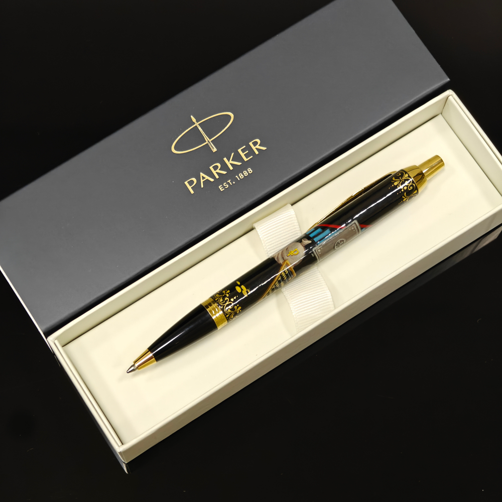 Ручка "Подарок финансисту" с ручной росписью Палех