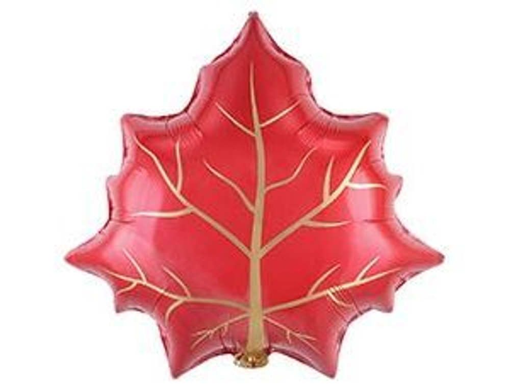 К ФИГУРА Лист кленовый Красный 23"/ 58 см.