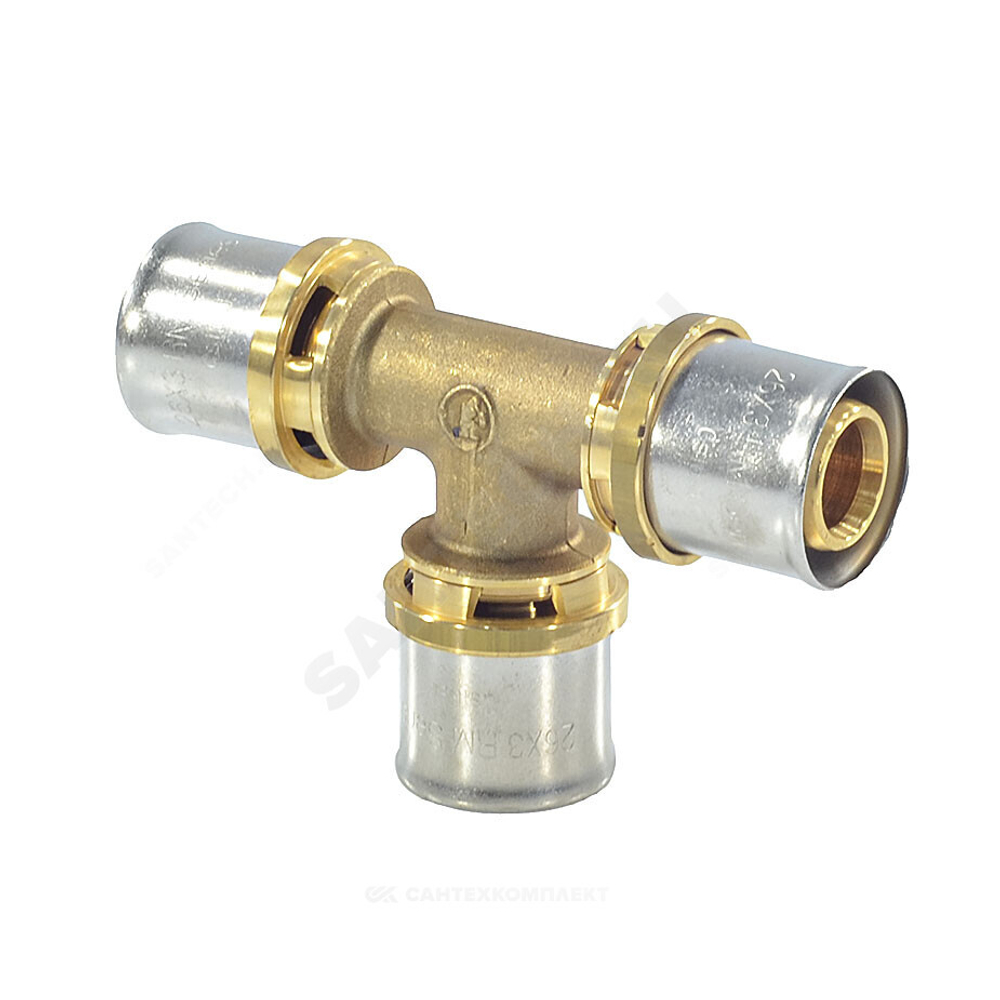 Тройник для МП/PE-X труб латунь пресс Дн 32 RM150 Giacomini RM150Y011