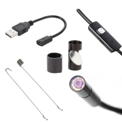 Эндоскоп Гибкая камера с подсветкой USB для Android и PC, провод 2м