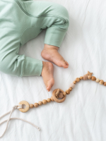 Комбинезон на манжетах Mjölk Sleep and Play Magic Mint, с рукавом реглан