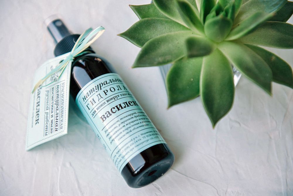 ГИДРОЛАТ "ВАСИЛЕК" — ДЛЯ КОЖИ ВОКРУГ ГЛАЗ И ВЕК, 100 мл (Краснополянская косметика)