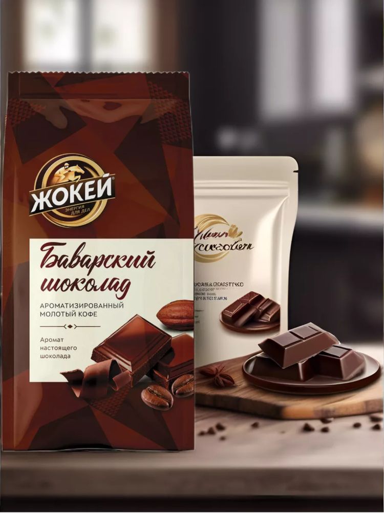 Кофе молотый Жокей Баварский шоколад 150 г