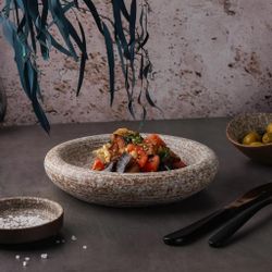 Блюдо круглое d 20,2 см h4,5 см Brown Untouched Taiga P.L. Proff Cuisine [1]