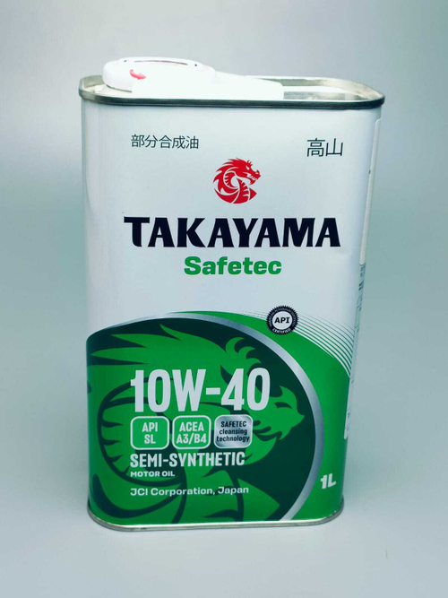 Масло моторное Takayama Safetec 10W40 A3/B4 SL (1л.) (металл) полусинтетическое