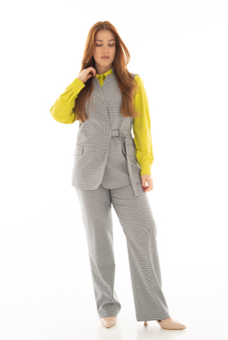 Жилет женский 4409зп, клетка #406Ко064409зп