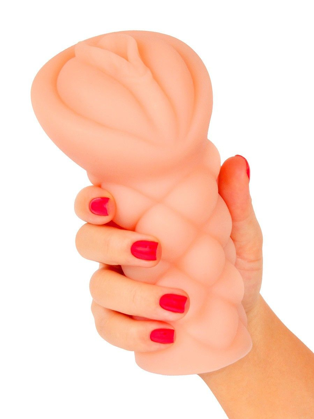 Телесный мастурбатор-вагина с вибропулей и эрекционными кольцами в комплекте (Цвет: телесный)