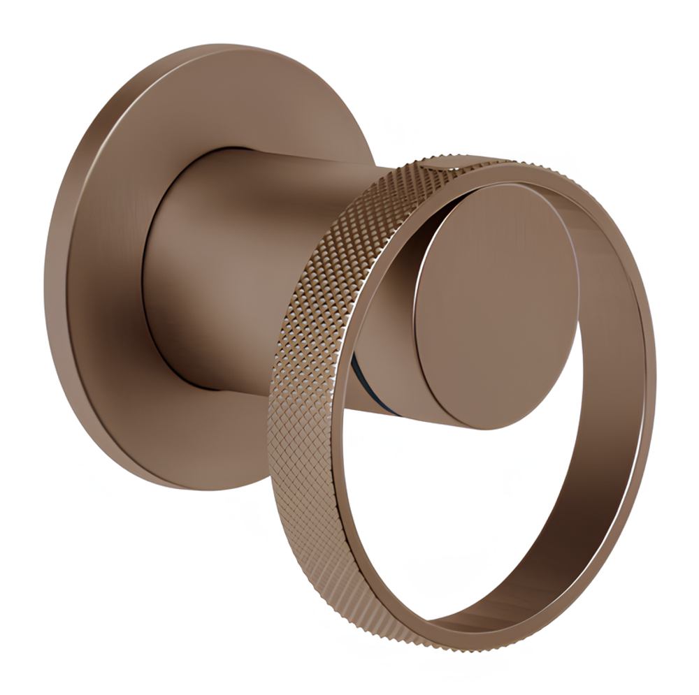 Cмеситель Gessi Anello, настенный, без излива, на 1 потребитель, встраиваемый, цвет Copper Brushed PVD