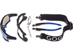 Спортивные очки с диоптриями GOG Glaze / Black-Blue / Polarized White-Blue Lens