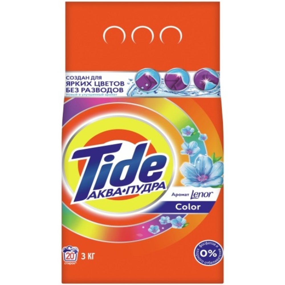 TIDE Авт СМС порошк. Color Lenor Touch of Scent 3кг