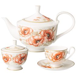 ЧАЙНЫЙ СЕРВИЗ LEFARD "ANTIQUE" НА 6 ПЕР. 14 ПР. 1200/320/250 МЛ (КОР=4НАБ.)