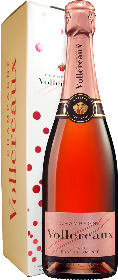 Шампанское Воллеро Розе де Сенье Брют