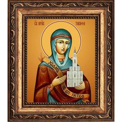 Тавифа Иоппийская праведная. Икона на холсте.