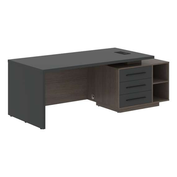 Стол руководителя с тумбой VCT 2190(R)  2100х900х750 VELION