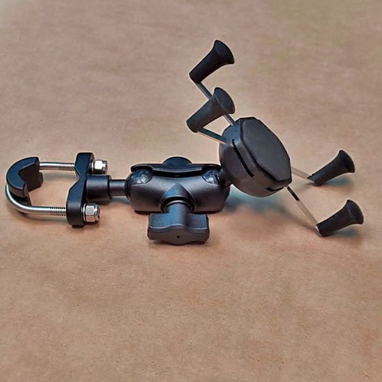 Алюминиевое крепление смартфона X-CLIP на руль велосипеда, мотоцикла, квадроцикла, снегохода