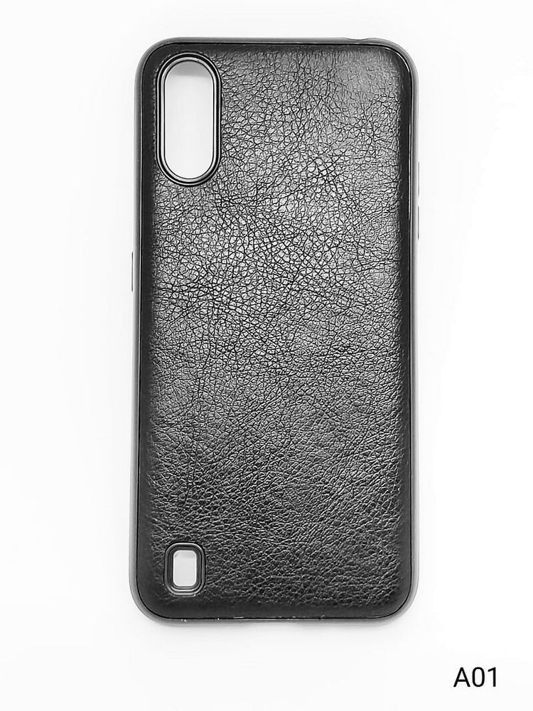 Чехол под кожу на Samsung A01 (черный)