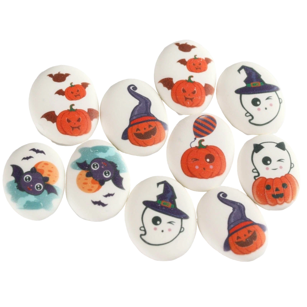 Посыпка медальоны сахарная с картинкой микс: «Хэллоуин», для декора капкейков, торта, напитков, 20 гр