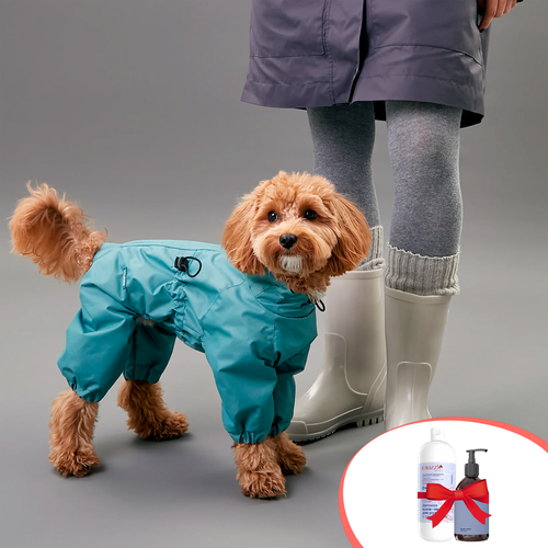 Комбинезон-дождевик для мелких и средних пород собак Muzzle