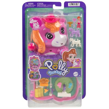 Polly Pocket - Пони на родео Компактный набор + кукла + аксессуары JCR39