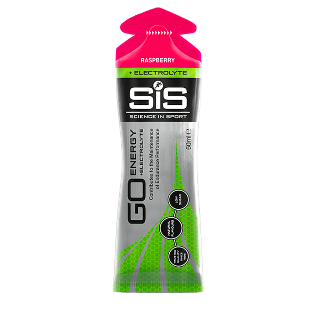 Гель энергетический SiS GO Isotonic Energy с электролитами, Малина 60мл