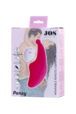 Розовый клиторальный вибратор в трусики Pansy (Цвет: розовый)