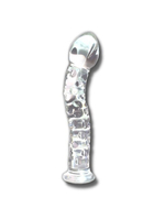 Стеклянный изогнутый стимулятор (Цвет: прозрачный)