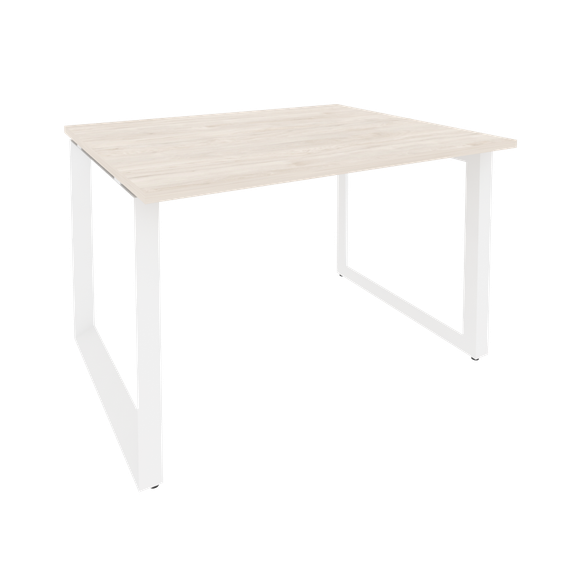 Onix Стол переговорный O.MO-PRG-1.2 Денвер Светлый/Металл Белый 1180*980*750