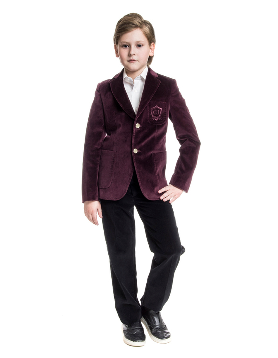 Пиджак для мальчика из бархата